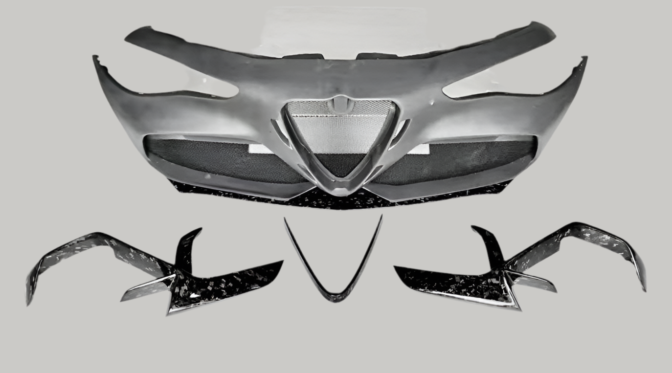 GTAM Style Front Bumper – Compatible with Alfa Romeo Giulia Base & Sport