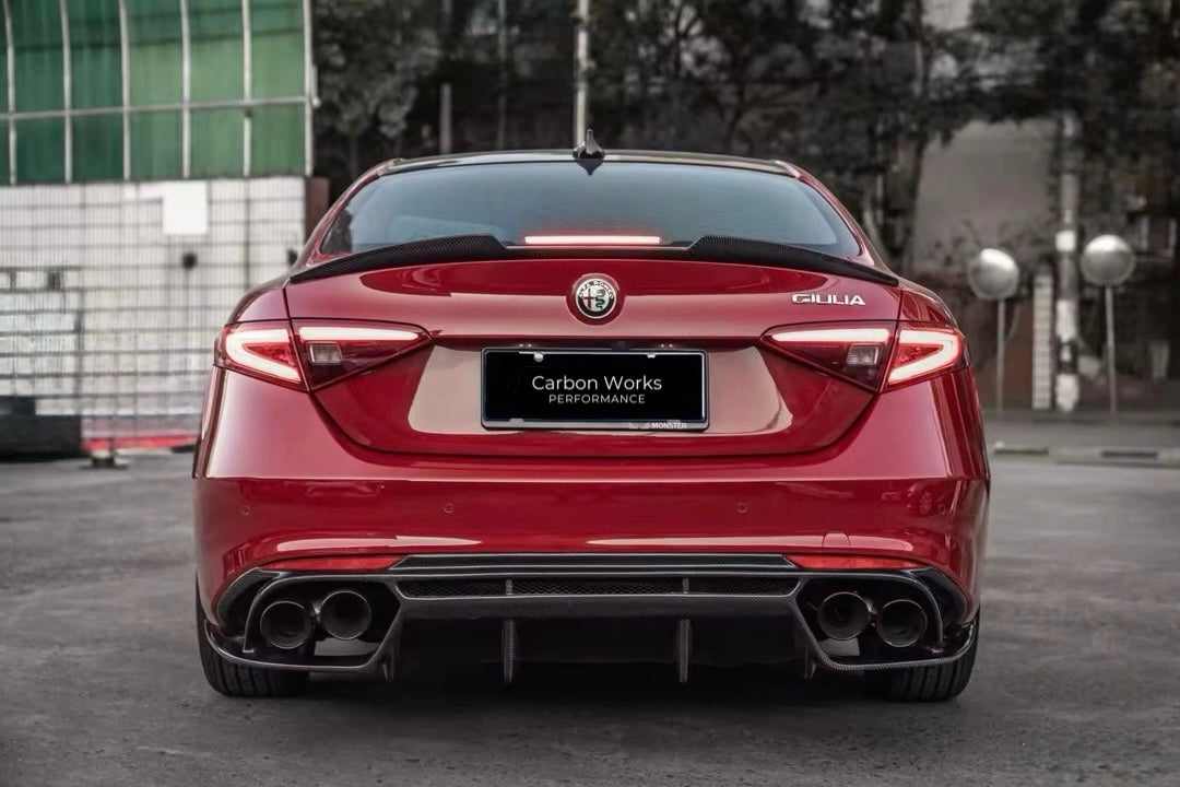 Quadrifoglio style Diffuser - Fits TI Sports Bumper