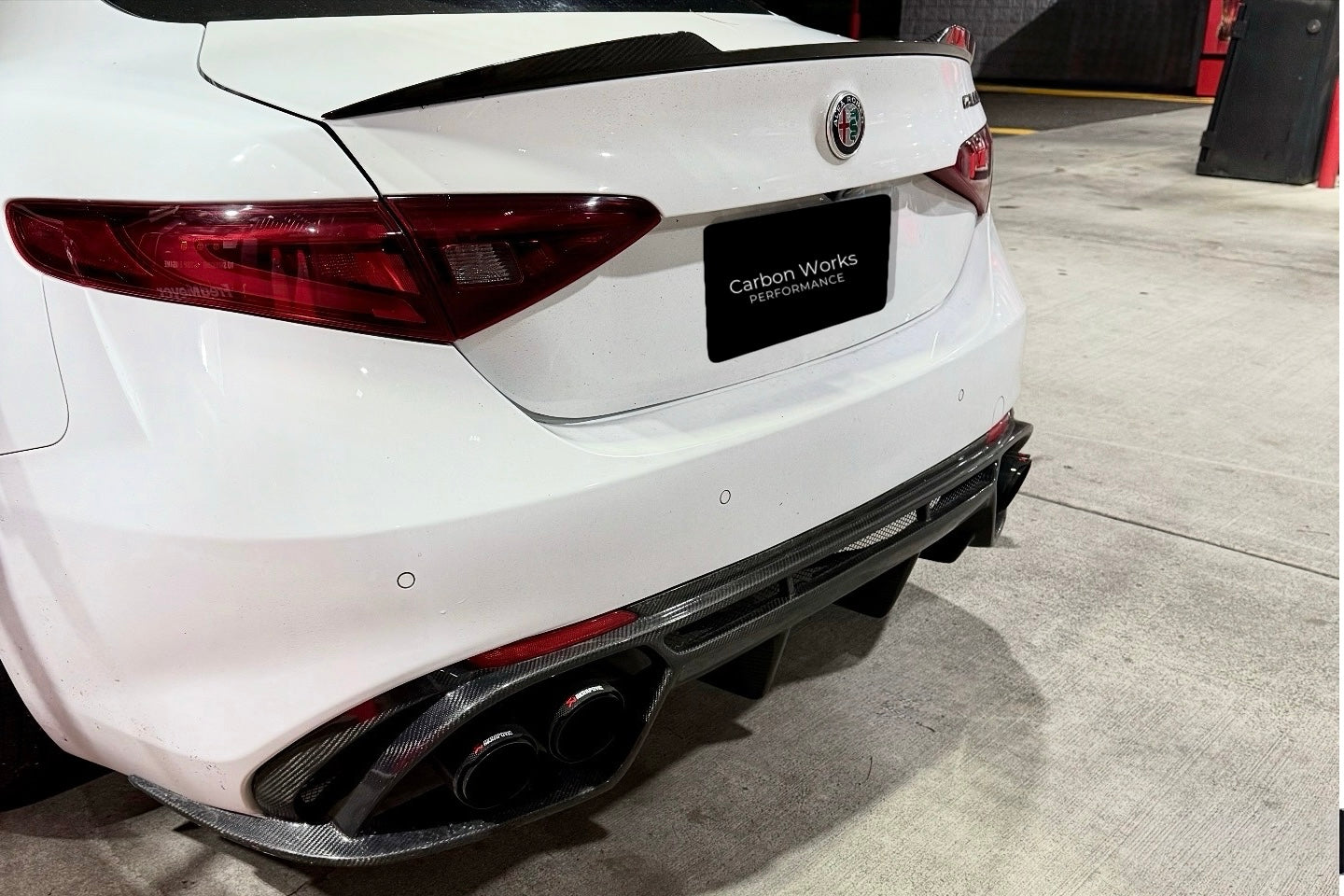 Quadrifoglio style Diffuser - Fits TI Sports Bumper